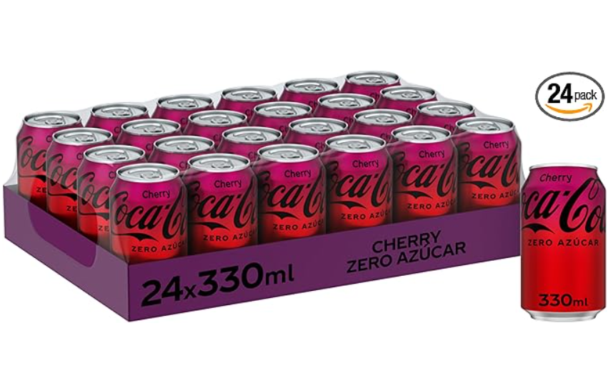 Coca-Cola Cherry Zero Sugar, 24 cans x 330 ml