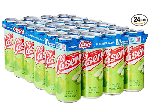 La Casera® Manzana, Zero Sugares, Pack 24 x 33 cl