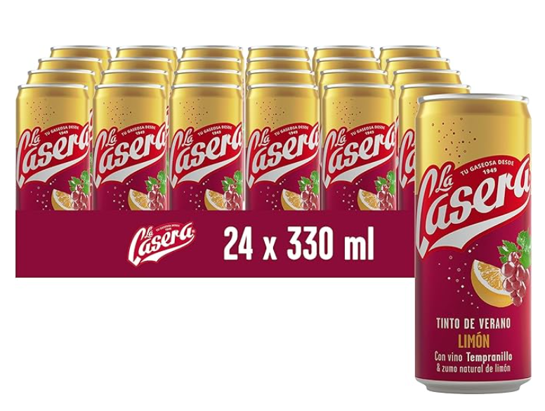 La Casera® Tinto de Verano con Lemon, 24 cans x 33 cl